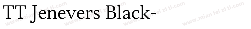 TT Jenevers Black字体转换